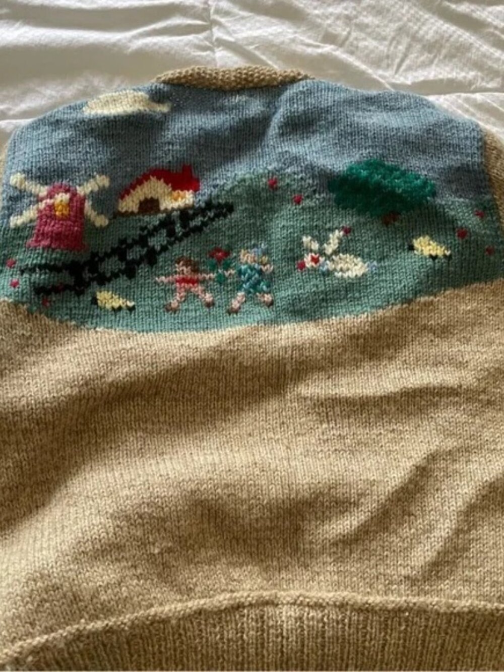 Vintage Allen Solly Storybook Countryside Grandma Sweater - Picture 5 of 7